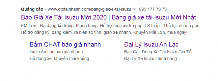 Quảng cáo tìm kiếm Google