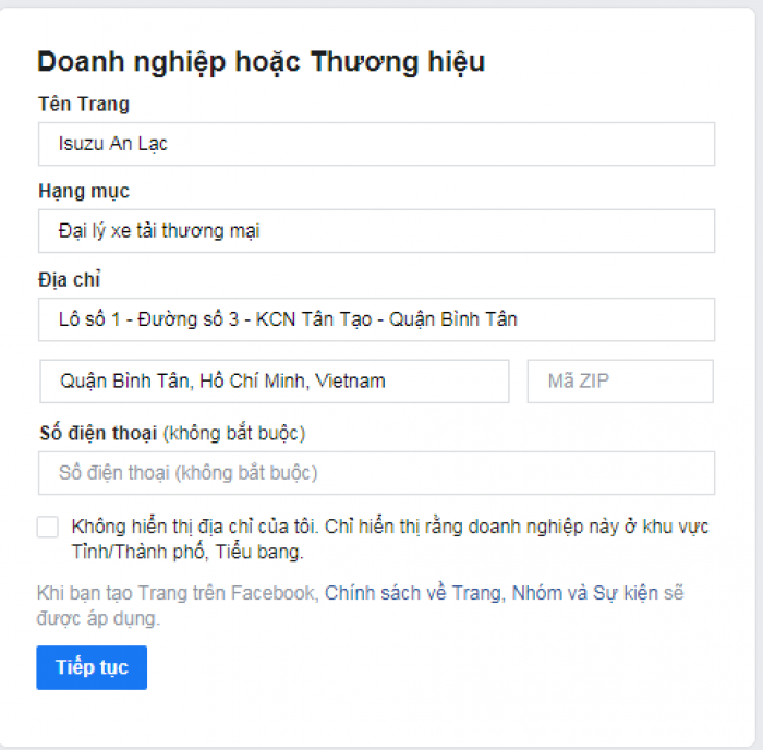 Bước 1: Tạo trang của bạn(1)