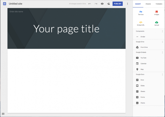 New Google Sites - Phần mềm thiết kế website kéo thả không cần code