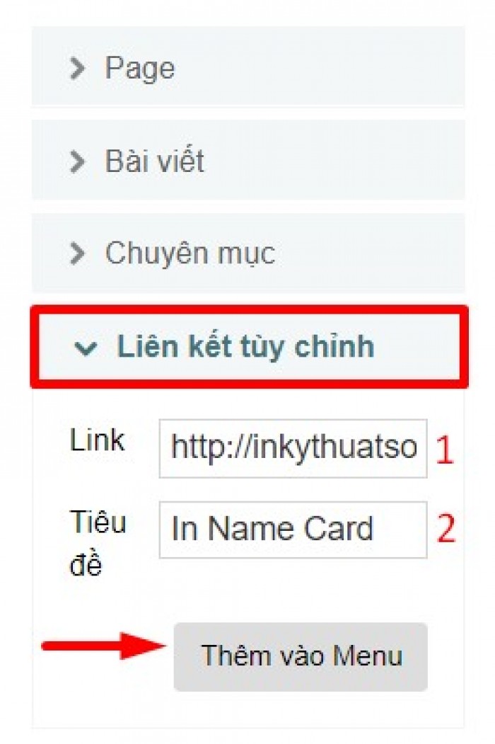 Điền thông tin 