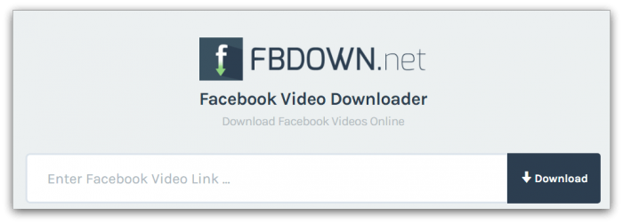 Fbdown - Download online video trên Facebook