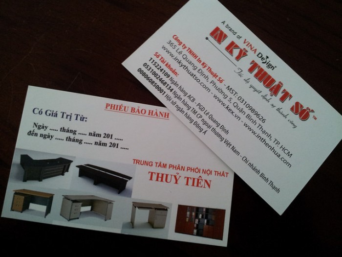 Mẫu card visit nội thất