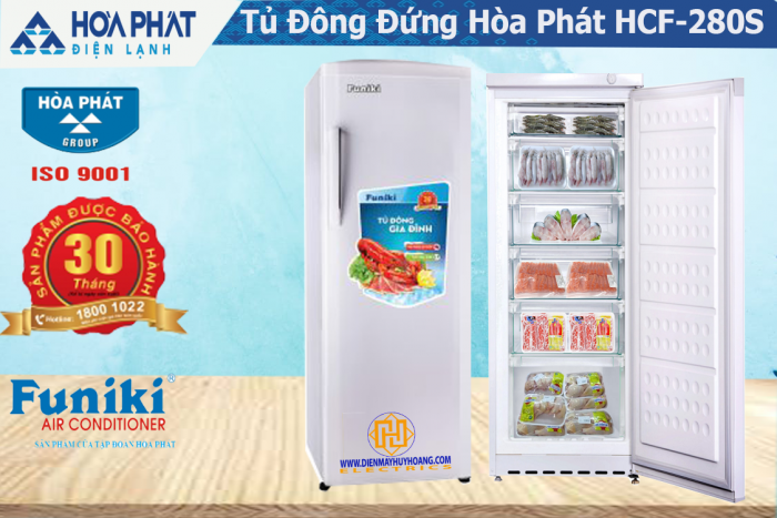 Tủ đông đứng Hòa Phát