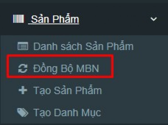 Đồng bộ sản phẩm từ MuaBanNhanh