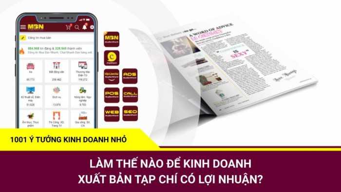 Xuất bản tạp chí - 1001 Ý tưởng kinh doanh nhỏ MuaBanNhanh