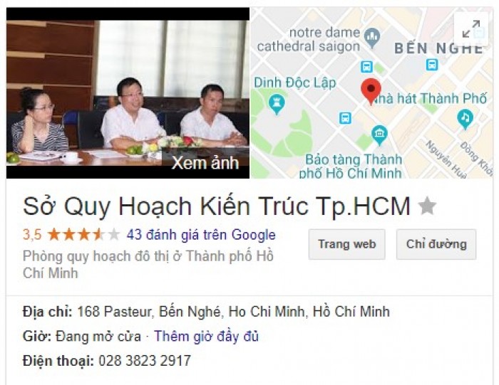 Sở Quy hoạch - Kiến trúc TPHCM