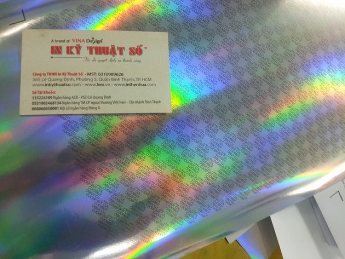 In tem nhãn decal phản quang, decal 7 màu