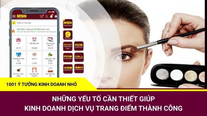 Dịch vụ trang điểm - 1001 Ý tưởng kinh doanh nhỏ ít vốn MuaBanNhanh