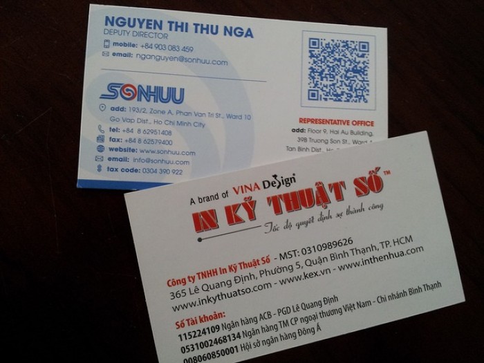 Mẫu card visit phó giám đốc