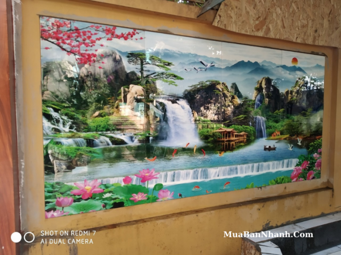 Tranh gạch sơn thuỷ 3D