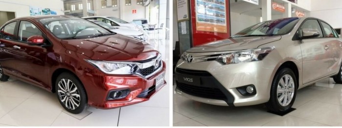 So sánh Toyota Vios và Honda City