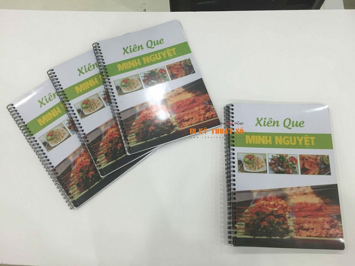 In menu bìa nhựa cho quán nướng xiên que