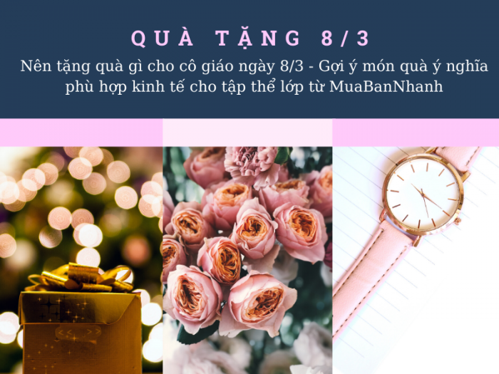 Tặng quà cho cô giáo ngày 8/3