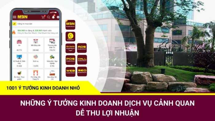 Dịch vụ cảnh quan - 1001 Ý tưởng kinh doanh nhỏ MuaBanNhanh