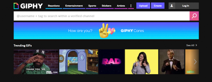 GIPHY - Công cụ thiết kế hình ảnh, nội dung bài đăng