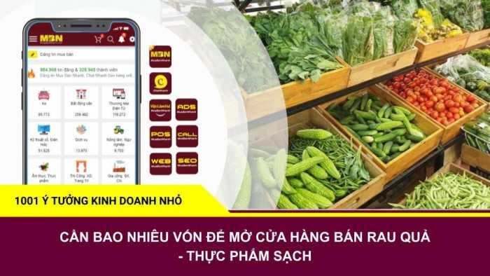 Bán rau quả – thực phẩm sạch