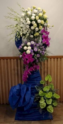 Lẵng hoa phúng điếu chia buồn - LDNK52