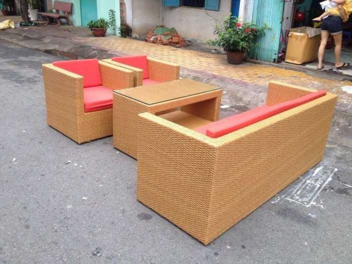 sofa giả mây