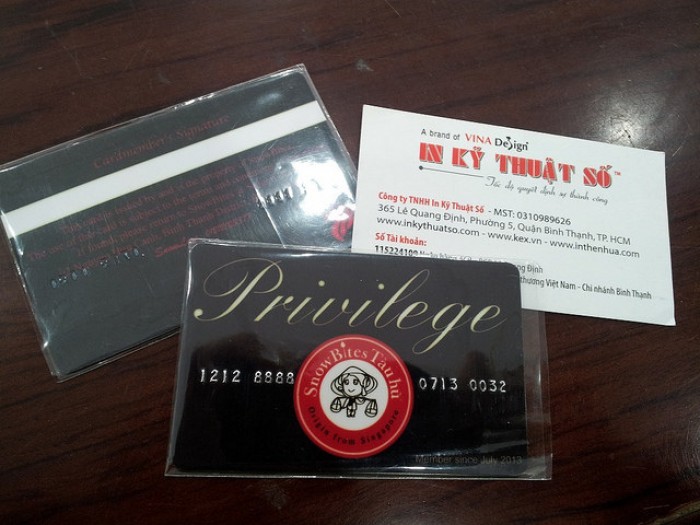 In thẻ nhựa thành viên, membership card