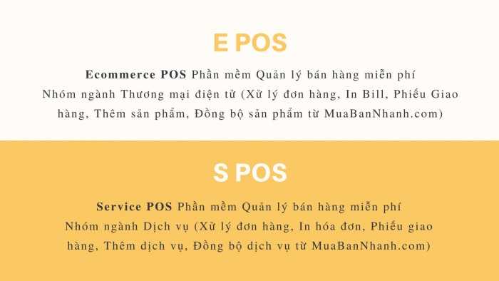 E POS & S POS MuaBanNhanh