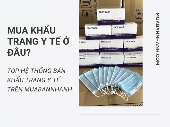 Khẩu trang y tế giá rẻ - MuaBanNhanh