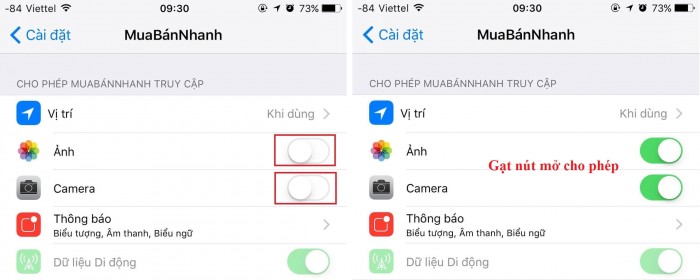 Hướng dẫn Cách cấp quyền Camera và Storage cho thiết bị iOS 3