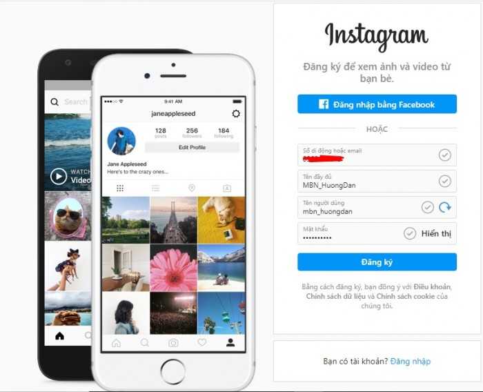 Hướng dẫn đăng ký tạo tài khoản và sử dụng Instagram trên máy tính(1)