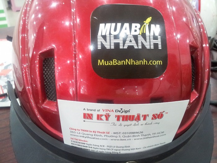 In sticker dán nón bảo hiểm