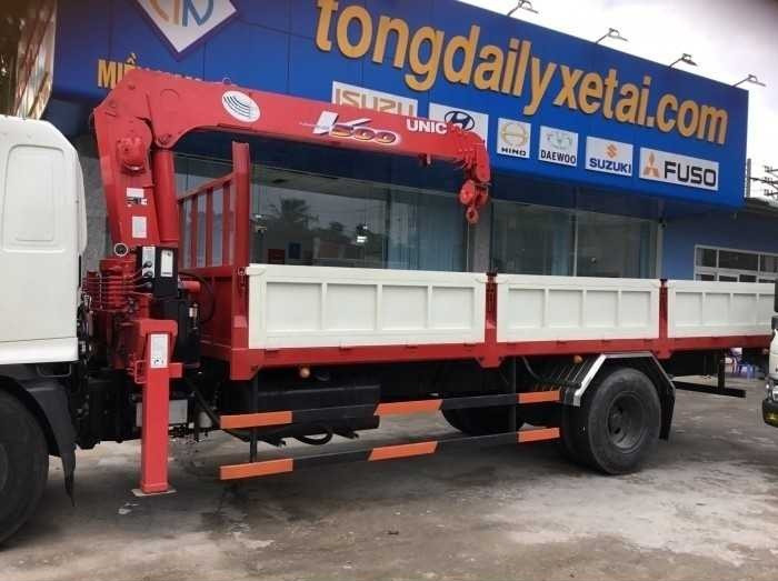 Thông số kỹ thuật xe tải gắn cẩu Hino 8 tấn